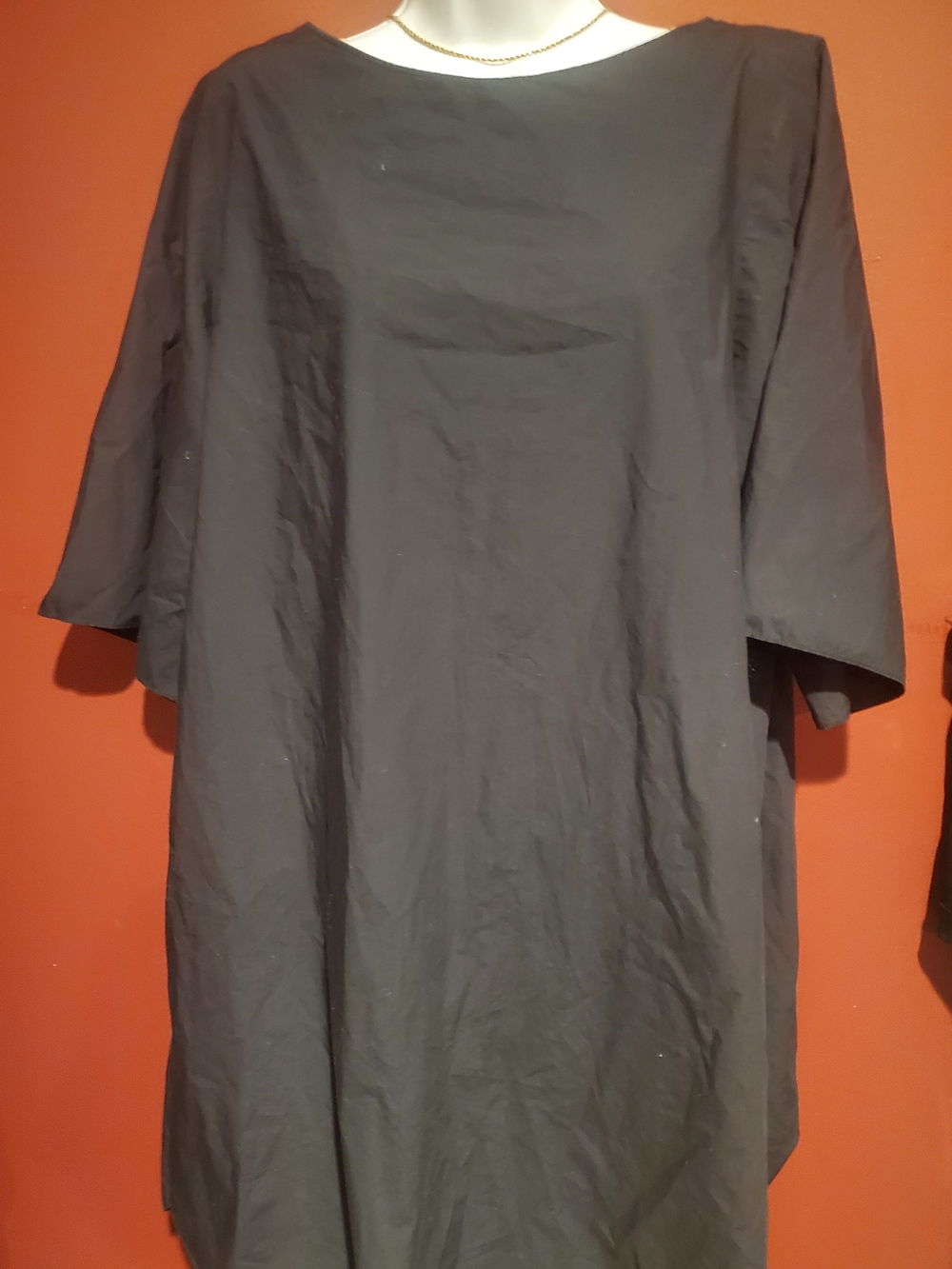 COS Black Short-Sleeve Oversized dress